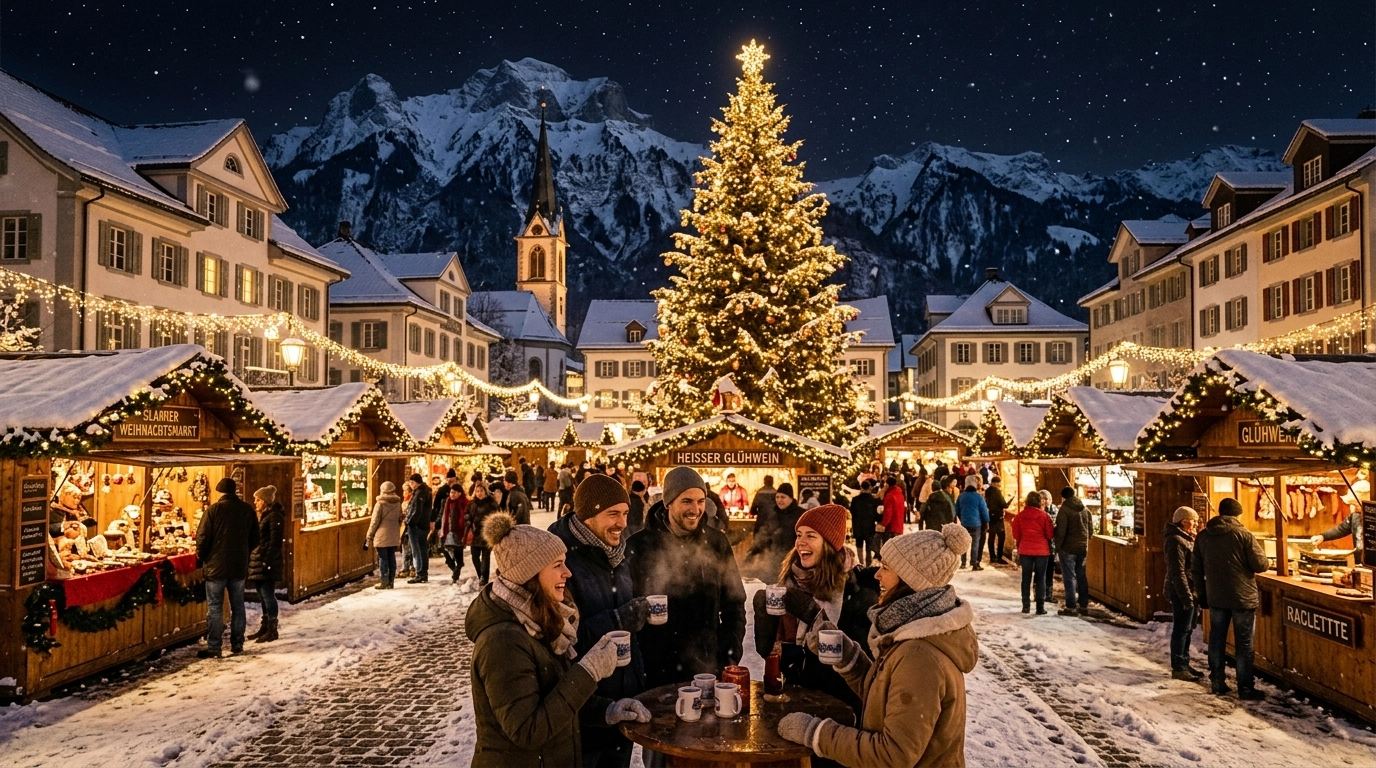 Glarner Weihnachtsmärkte 2026 – Festlicher Zauber in Glarus & Näfels