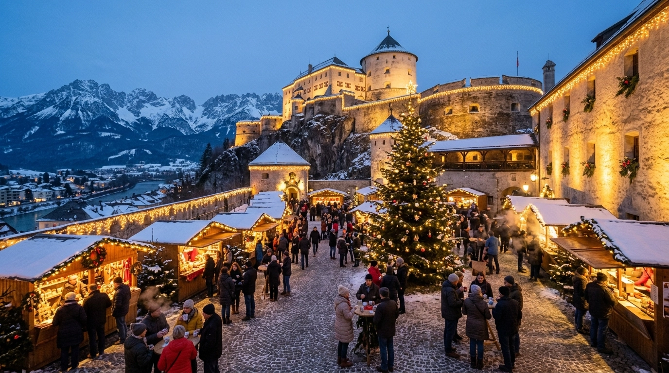Weihnachtsmarkt Kufstein 2026 – Stadtpark & Festung