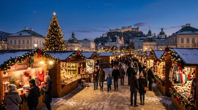 Weihnachtsmarkt am Mirabellplatz Salzburg 2026: Adventzauber vor Schloss Mirabell