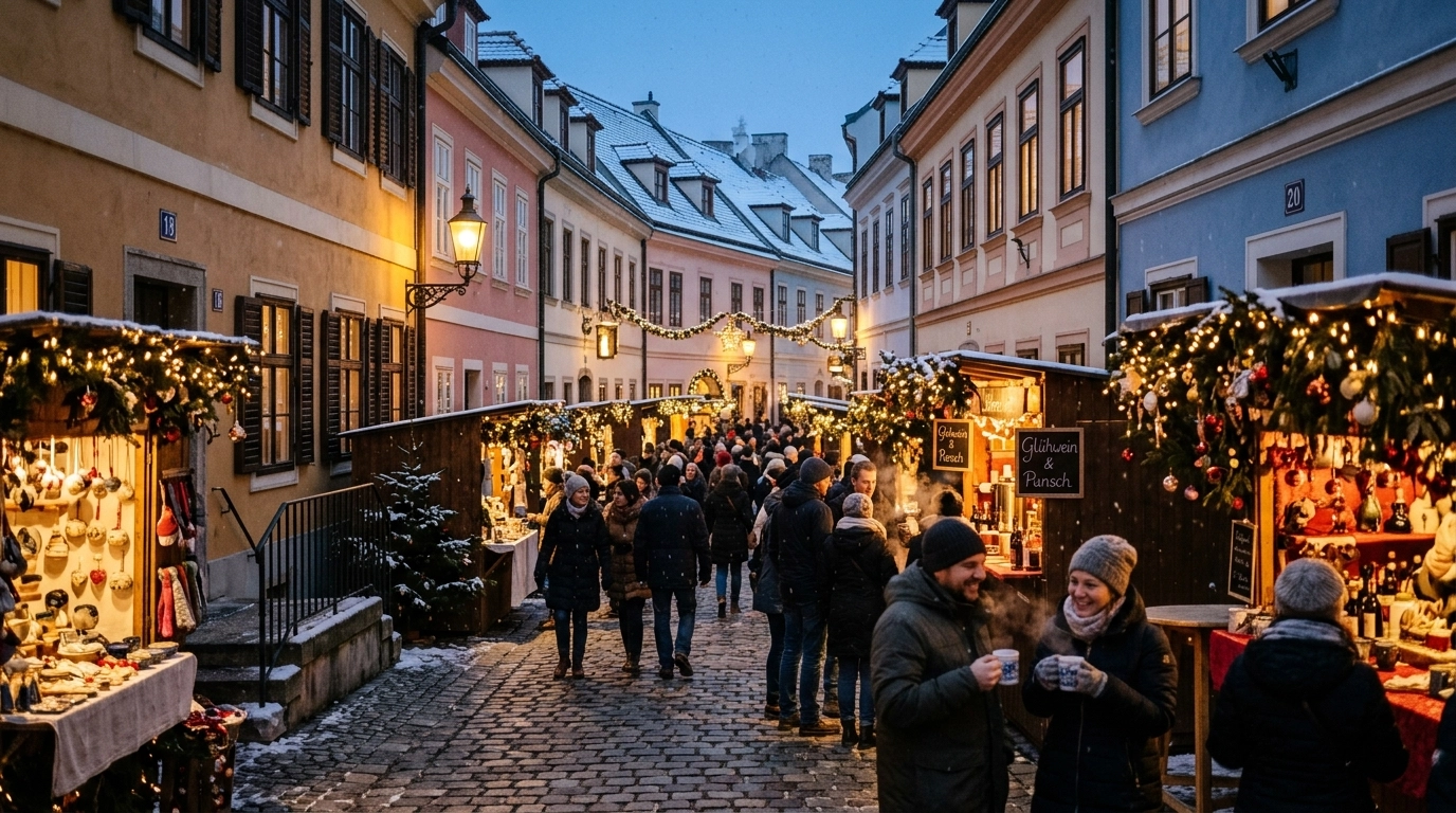 Weihnachtsmarkt am Spittelberg 2026: Adventmarkt in Wiens Biedermeier Gassen