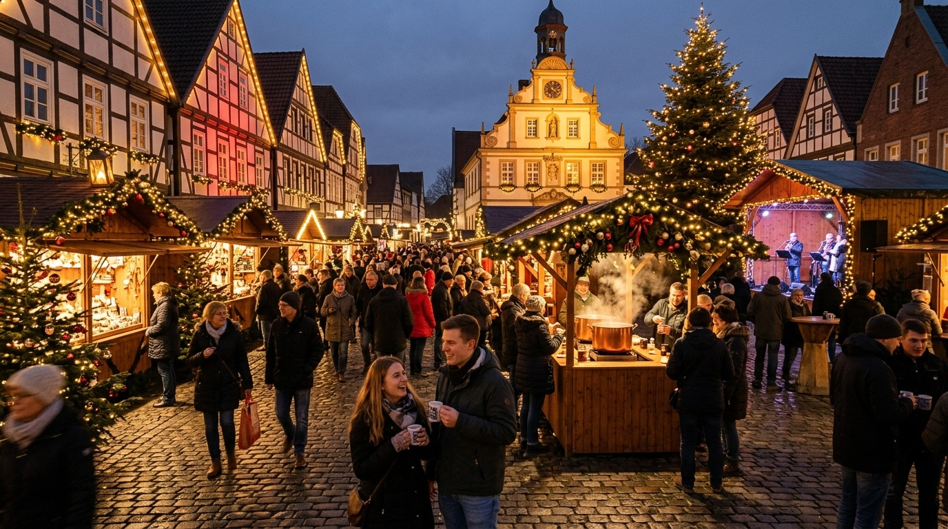Weihnachtsmarkt Steinfurt 2026 – Nikolausmarkt & Borghorster Weihnachtsmarkt in der historischen Altstadt