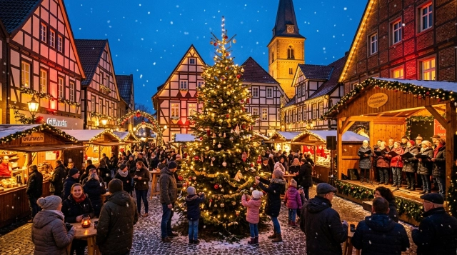 Weihnachtsmarkt Vreden 2026 – Adventsauftakt am Marktplatz mit Horst-Schmücken & Vreden singt