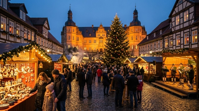 Weihnachtsmarkt Wolfenbüttel 2026 – Schlossplatz, Adventshöfe und Kunsthandwerk in Niedersachsen