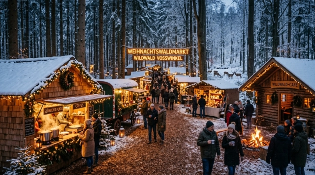 Weihnachtswaldmarkt Wildwald Vosswinkel in Arnsberg (Deutschland) 2026: Termine, Tickets und Waldweihnachtsmarkt