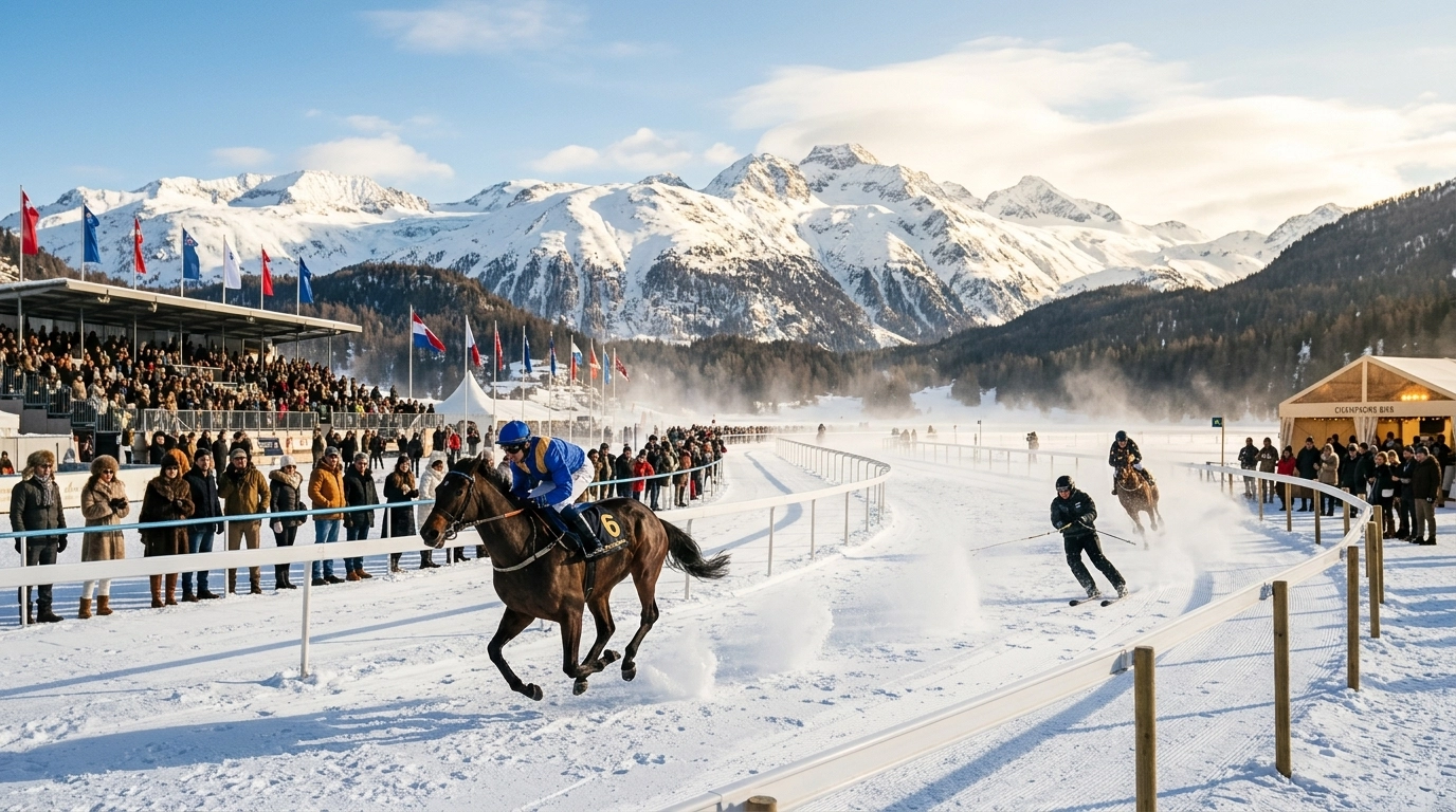 White Turf St. Moritz 2027: Pferderennen auf dem gefrorenen See