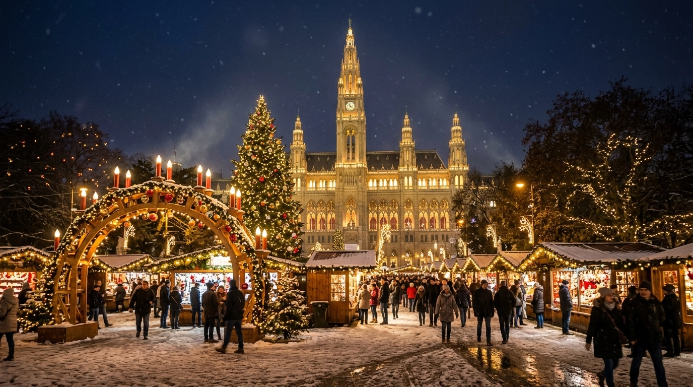 Wiener Christkindlmarkt am Rathausplatz 2026: Der berühmteste Weihnachtsmarkt Wiens