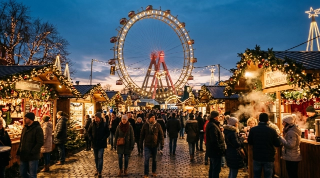 Wintermarkt am Riesenradplatz 2026: Weihnachtsmarkt im Wiener Prater