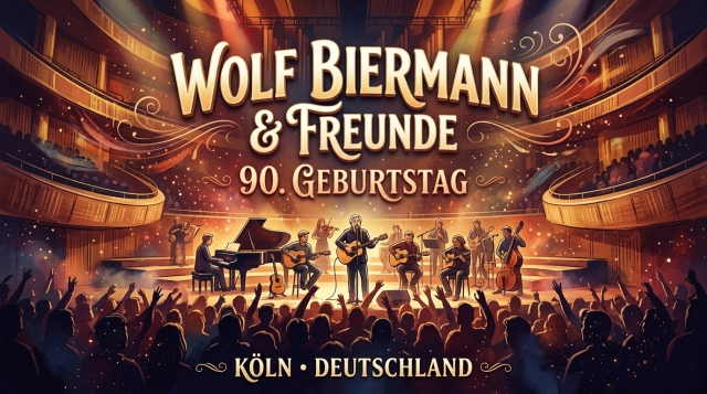 Wolf Biermann & Freunde 2026 – Festkonzert zum 90. Geburtstag in Köln