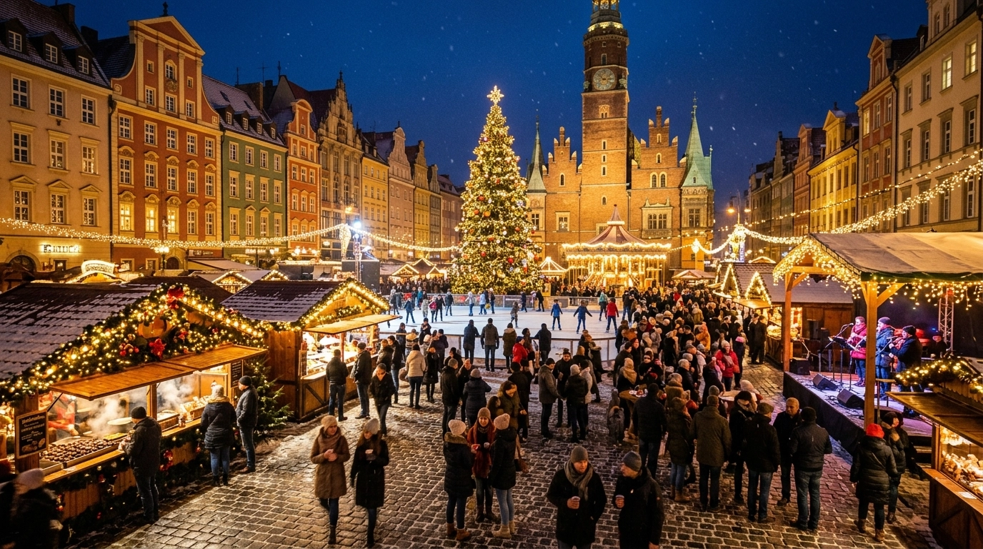 Wrocław Weihnachtsmarkt 2026: Der größte Christkindlmarkt Polens