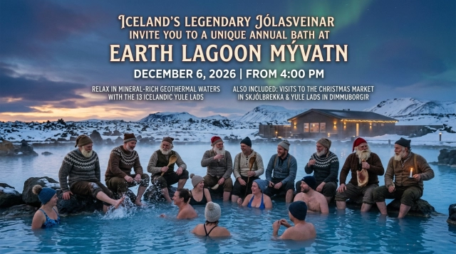 Jólasveinar-Bad in Mývatn – Yuletide-Tradition mit Islands Weihnachtsmännern