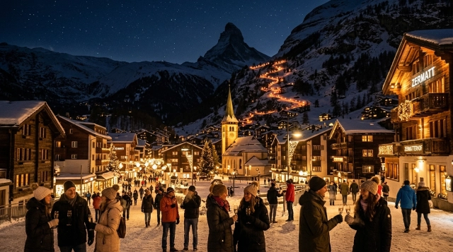 Silvester in Zermatt 2026/2027 – Feiern, Ski & Matterhorn