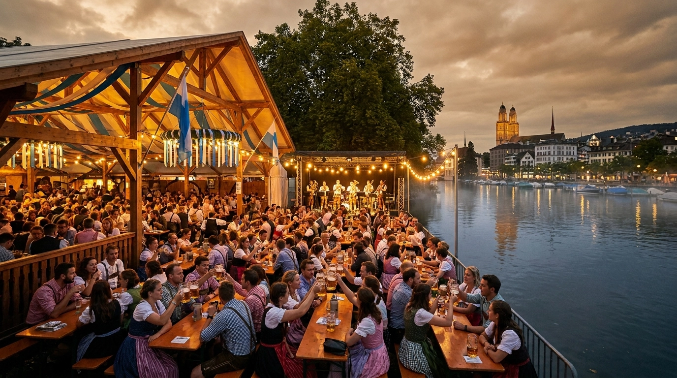 Zürcher Oktoberfest Bauschänzli 2026 – Wiesn-Stimmung auf der Limmatinsel